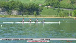 073, CJMCJW4x, Serie 4, Lauerz, 28  April 2018, Doppelvierer JuniorenJuniorinnen U15 Rennen 29