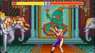 Street Fighter 2 Champion Edition (SNES) Vega Gameplay