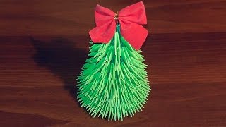 Новогоднее модульное оригами для начинающих Елка мастер класс (мк)