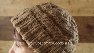Шапка вязаная спицами. Вязание шапки на круговых спицах.  Knitting(Hobby)