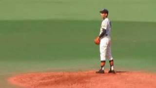 伊藤拓郎投手（帝京高校1年）　秋季東京都大会1回戦　対都江戸川