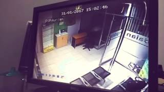 Heboh anak magang terekam cctv