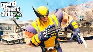 GTA 5 Моды - РОСОМАХА ИЗ ЛЮДЕЙ-ИКС! - X-MEN WOLVERINE MOD
