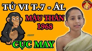 Tử Vi Tuổi Mậu Thân 1968 Ngừa Tiểu Nhân, Phát Tài Bất Ngờ, Số Hưởng Tháng 7 ÂL Rất Tốt