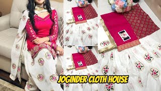 Tabby Silk Suit With Heavy Bottoms And Heavy Dupatta|Joginder Cloth House