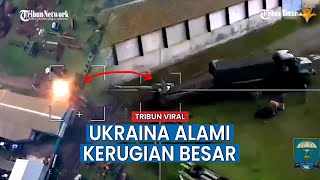 Detik-detik UAV Lancet Rusia Hantam Habis Howitzer D-20 Ukraina