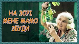 Українська пісня про маму. На зорі мене мамо збуди