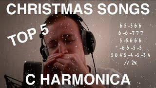 TOP 5 Christmas Songs | C HARMONICA TABS