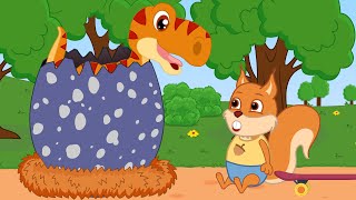 Famille d'Écureuil - Dinosaure éclos D'oeuf Vidéos Animé 2020 en Français 13+