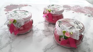 АРОМАТИЧЕСКИЕ СВЕЧИ \РОЗА ..СВОИМИ РУКАМИ...How to make an aromatic candle..