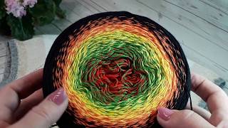 Туника из пряжи  YarnArt Flowers.Платок из  YarnArt Flowers