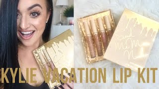 KYLIE VACATION MATTE LIP KIT | Swatches & Review!
