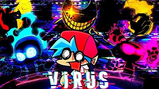 Жуткие КАПХЕД, БЕНДИ, САНС Теперь Заражённые Глитч Вирусом Friday Night Funkin vs Indie Cross