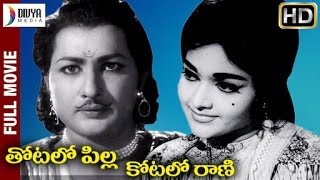 Thotalo Pilla Kotalo Rani Telugu Full HD Movie | Kantha Rao | Vanisri | Divya Media