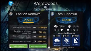 Gems of War - Pure Faction Team Level 500 (With Potions) - Werewoods