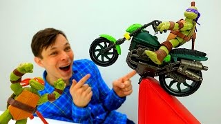 Черепашки НИНДЗЯ и Фёдор строят Супер ГАРАЖ!