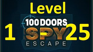 100 Doors Spy Escape Level 1 - 25  (1 - 25 уровень) прохождение