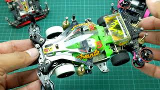#Mini4WD TZX - MA - FMA, Front - Rear bumper, pivot-floating Modification.
