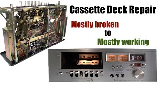 REPAIRING the Flip-Clock Cassette Deck - Pioneer CT-50T