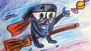 Рисунок Короля Воров в роли Гарри Поттера / видео урок рисования для детей