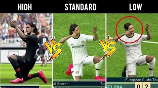 High Vs Standard Vs Low Graphics Comparison__PES 19 Mobile