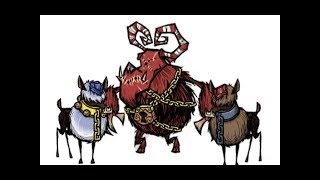 Don't Starve Together stream Донт старв тугезер стрим соло Вигфрид убить Циклоп-Оленя и Клауса