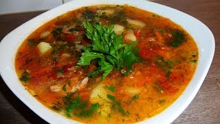 Украинский суп с кислой капустой и пшеном капустняк