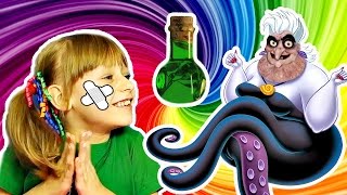 ВЕДЬМА Заколдовала МАШУ Челлендж УГАДАЙ ПРИНЦЕССУ #6 Принцессы Диснея Белоснежка Обнимашки с Машей