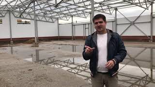 Ангар 864 кв.м (36 х 24) Монтаж сэндвич панелей