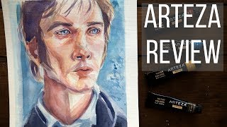 Arteza Watercolor Set Review - Painting Mr. Darcy