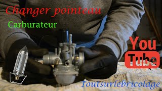 Entretien et réparation d'un scooter : Fuite carburateur (changer pointeau scooter)