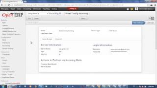 Configure email in OpenERP