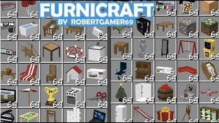 FURNICRAFT How To Get Furniture In Minecraft PE 1.14+ (200+ New Items)