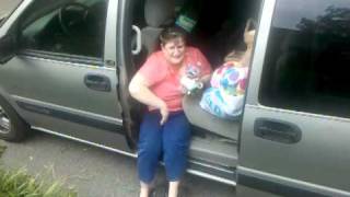 Mom gets stuck.