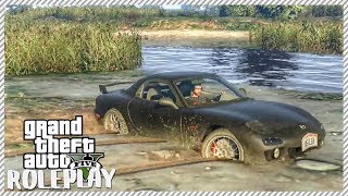 GTA 5 ROLEPLAY - Mazda RX7 Gets Stuck Offroading Swamp | Ep. 160 Civ