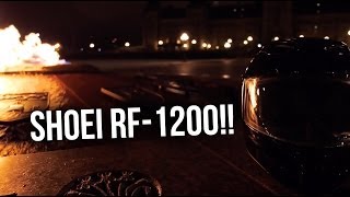FIRE: Shoei RF-1200 Motorcycle Helmet REVEAL!
