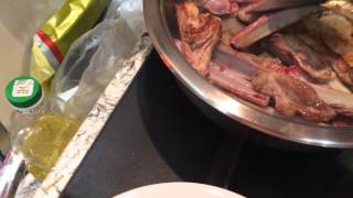 Жарим ребра барана за 10 минут. Roast rib of mutton for 10 minutes.