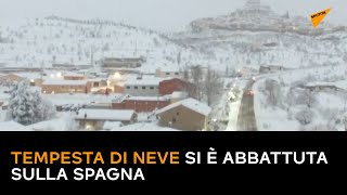 Tempesta di neve si è abbattuta sulla Spagna