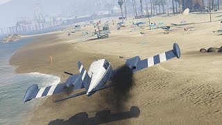 GTA 5 EXTREME AIRPLANE AND HELICOPTER CRASHES COMPILATION!!!