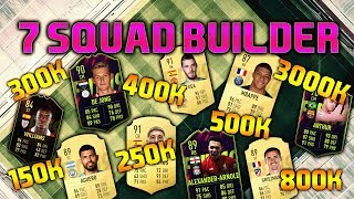 FIFA 19 SQUAD BUILDER 150K 250K 300K 400K 500K 800K 3M SQUAD BUILDER HYBRID FIFA 19