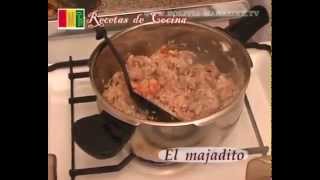 Preparando un rico Majadito