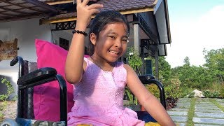 vlog shinta dan shindi berjemur di depan rumah
