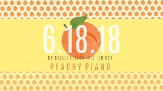 6.18.18 - Billie Eilish | Piano Backing Track (Higher Key)