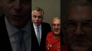 Thomas Wayne Hudson, The Walking Veteran,, & Governor Terry McAuliffe