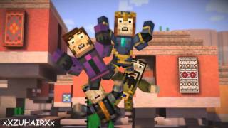 Glitchy Portal Hop | Minecraft Story Mode