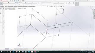 #2 Лестница. Создаём 3D эскиз. Solid Works