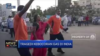 Tangki Berisi Gas Kimia Bocor di India, Ratusan Korban Berjatuhan