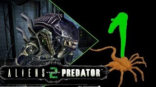 Aliens vs Predator 2 прохождение за Чужого 1: Рождение 1/2. Фейсхагер