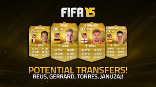 POTENTIAL JANUARY TRANSFERS! - REUS, GERRARD, TORRES, JANUZAJ! | FIFA 15 Ultimate Team