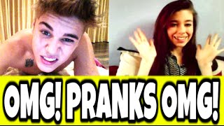 *TOP 5* CELEBRITY PRANKS OMEGLE - JUSTIN BIEBER, MILEY CYRUS, EMINEM, 50 CENT, ONE DIRECTION
